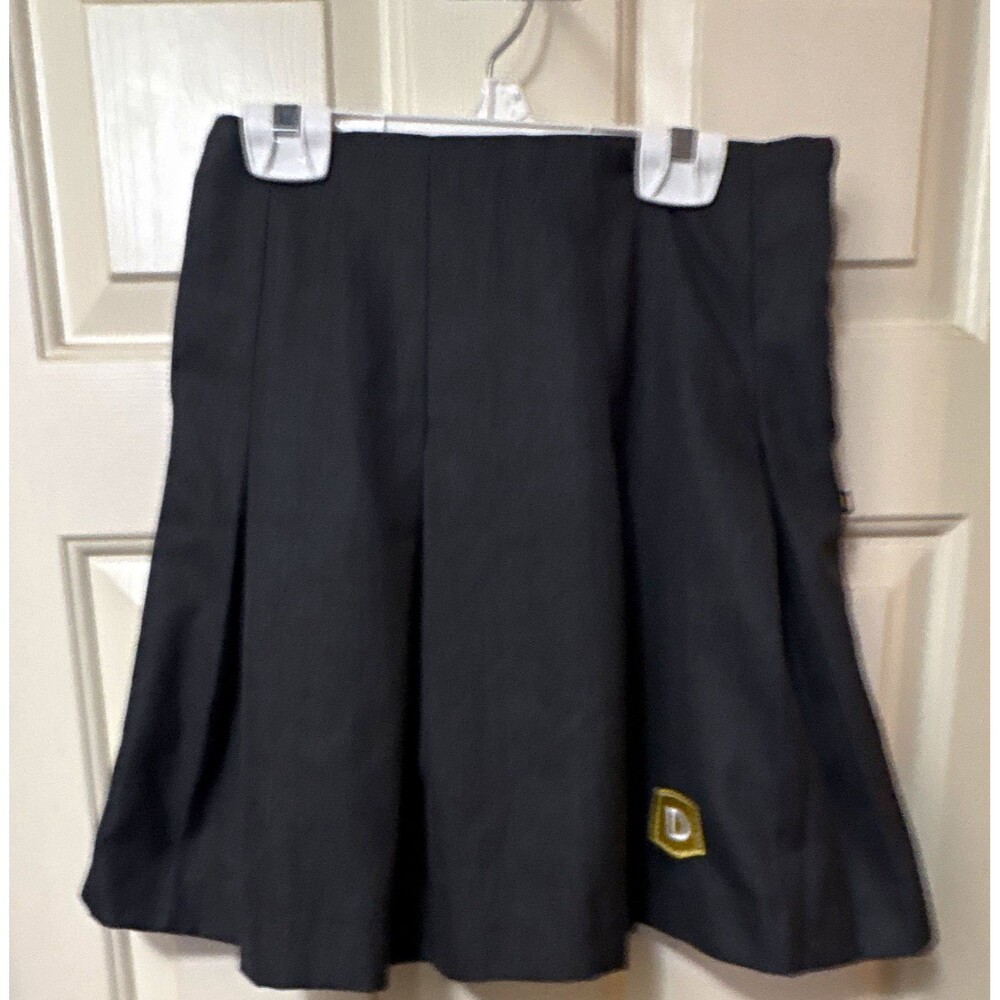 DENNIS Uniform Girls Solid Gray Pleated School Uniform Skirt Twill G10